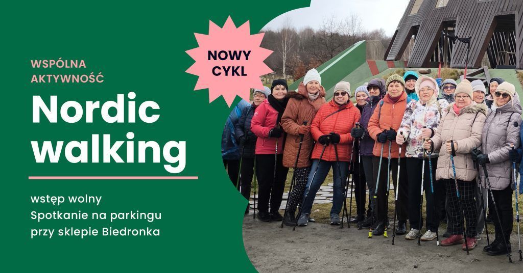 grupka Pań z kijkami do nordic walking
