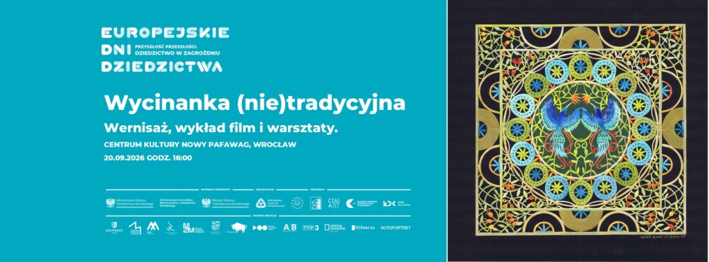 wycinanka warsztaty. Zdjecie pracy z wystawy