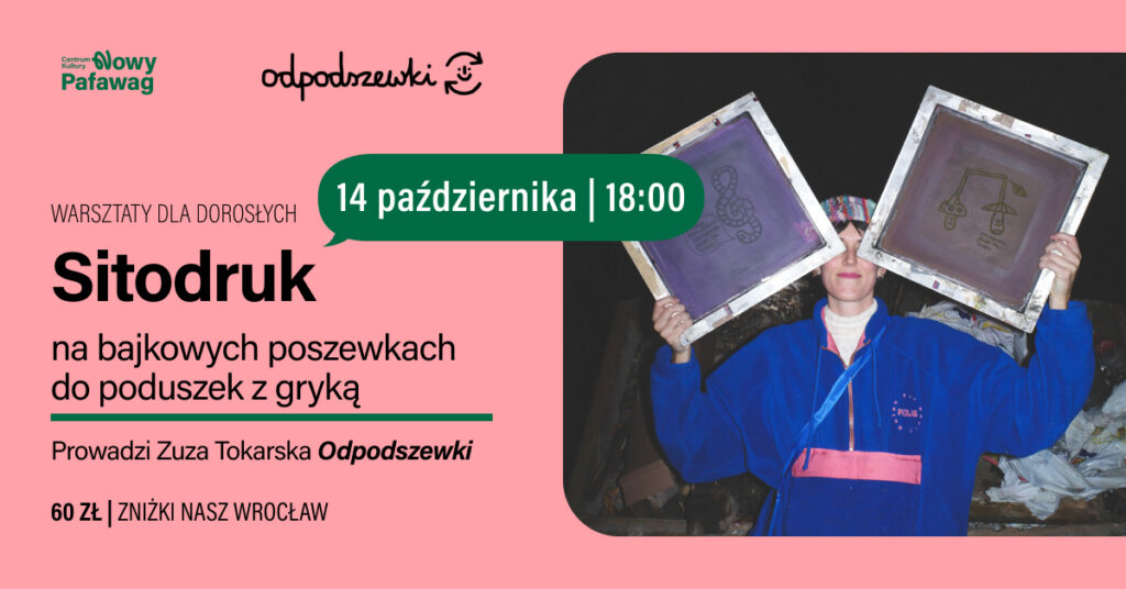 Osoba trzymająca matryce do sitodruku